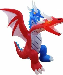 Joiedomi 6ft Inflatable Double Headed Dragon