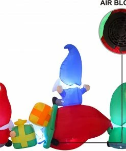 Joiedomi 6ft Inflatable Three Gnomes With Big Gift Bag Inflatables 8 Joiedomi 6ft Inflatable Three Gnomes With Big Gift Bag Inflatables