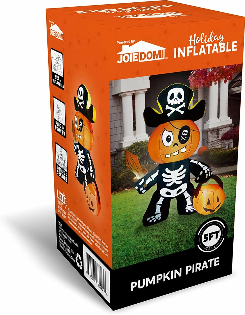 Joiedomi 5ft Halloween Inflatable Ghost Pumpkin Pirate 5 Joiedomi 5ft Halloween Inflatable Ghost Pumpkin Pirate