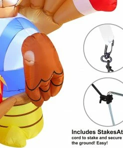 Joiedomi All Holiday Decor 6ft Turkey Carrying Three Pumpkins 10 Joiedomi All Holiday Decor 6ft Turkey Carrying Three Pumpkins