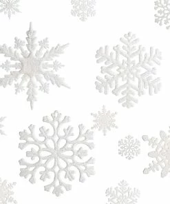 Joiedomi White Snowflake Ornaments Christmas, 36 Pcs All Holiday Decor