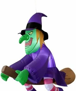 Joiedomi Inflatables 4ft Halloween Inflatable Tall Hanging Flying Witch