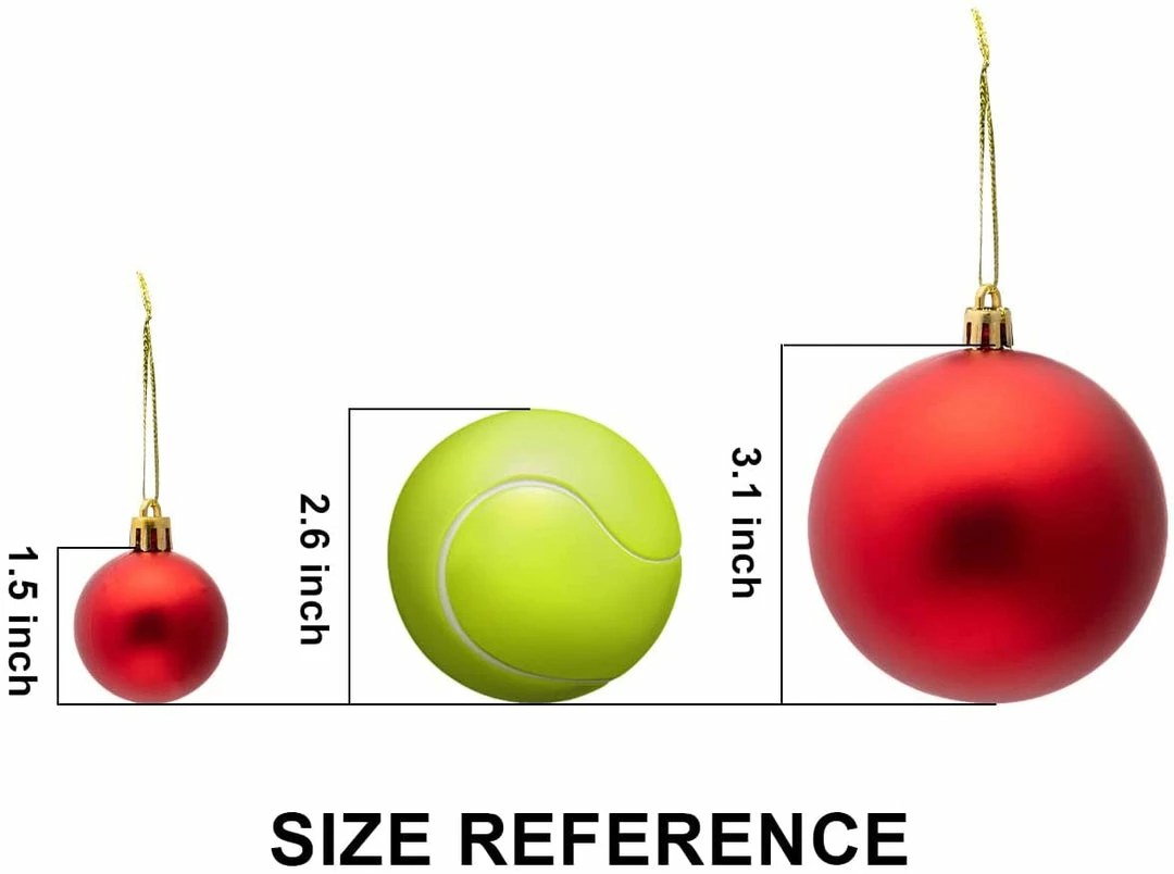 Joiedomi All Holiday Decor 60 Pcs Christmas Assorted Ornaments With A Star Tree Topper Red & Gold 1 Joiedomi All Holiday Decor 60 Pcs Christmas Assorted Ornaments With A Star Tree Topper Red & Gold