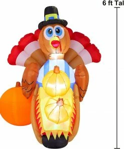 Joiedomi All Holiday Decor 6ft Turkey Carrying Three Pumpkins 11 Joiedomi All Holiday Decor 6ft Turkey Carrying Three Pumpkins