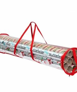 Joiedomi Clear Gift Wrap Organizers Set, 2 Pack (Red)