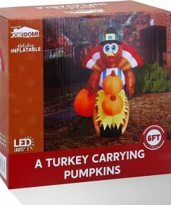 Joiedomi All Holiday Decor 6ft Turkey Carrying Three Pumpkins 13 Joiedomi All Holiday Decor 6ft Turkey Carrying Three Pumpkins