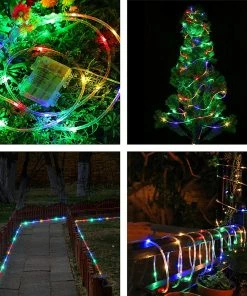 Joiedomi All Holiday Decor 46ft 120 LED Rope Light Multicolor 2Pcs