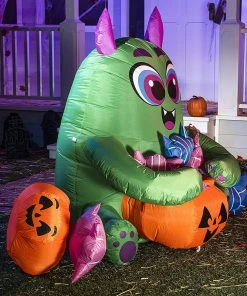 Joiedomi Inflatables 5ft Halloween Inflatable Monster Candy