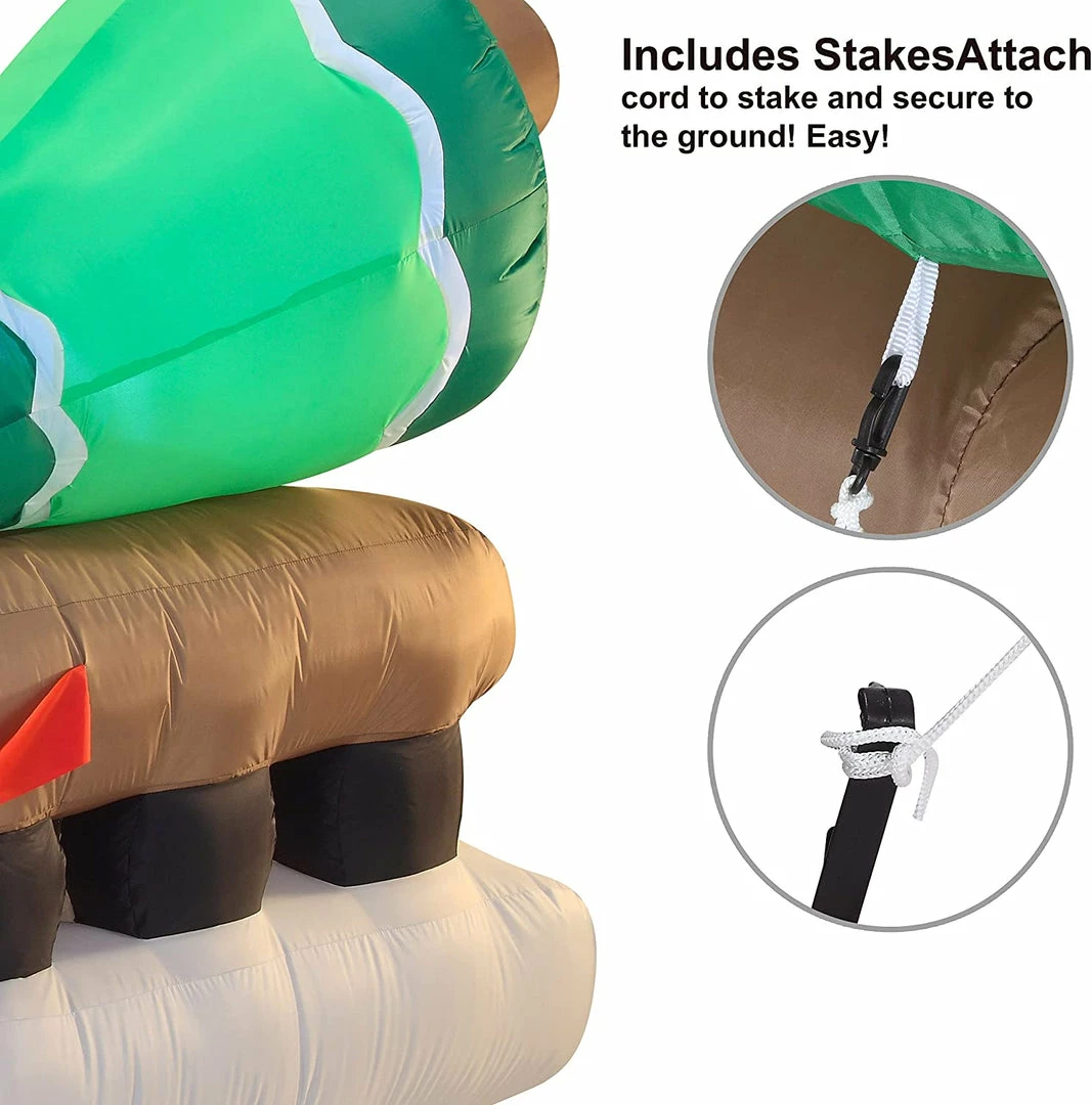 Joiedomi Inflatables 8ft Inflatable Polar Bear Dragging A Christmas Tree 5 Joiedomi Inflatables 8ft Inflatable Polar Bear Dragging A Christmas Tree