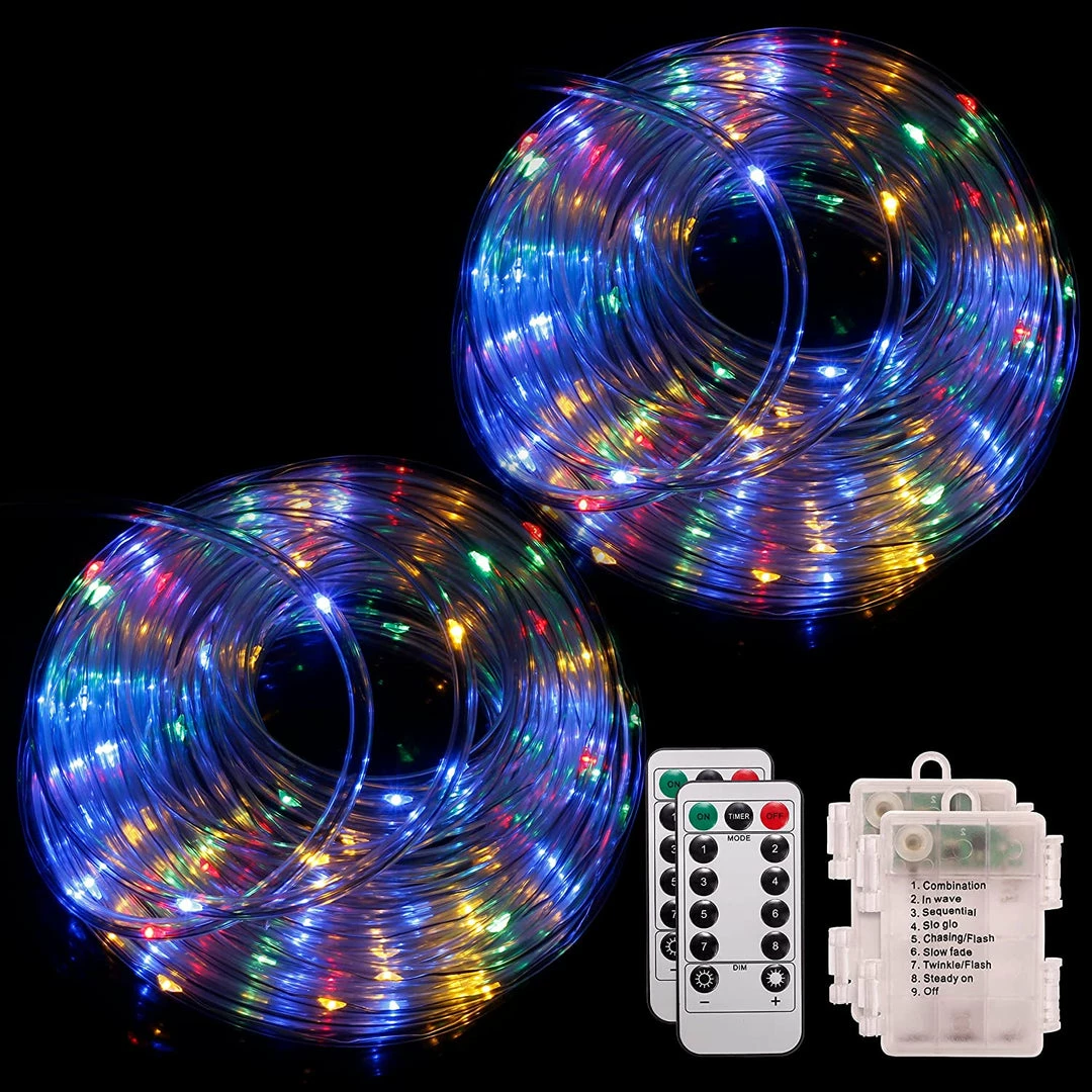 Joiedomi All Holiday Decor 46ft 120 LED Rope Light Multicolor 2Pcs 5 Joiedomi All Holiday Decor 46ft 120 LED Rope Light Multicolor 2Pcs