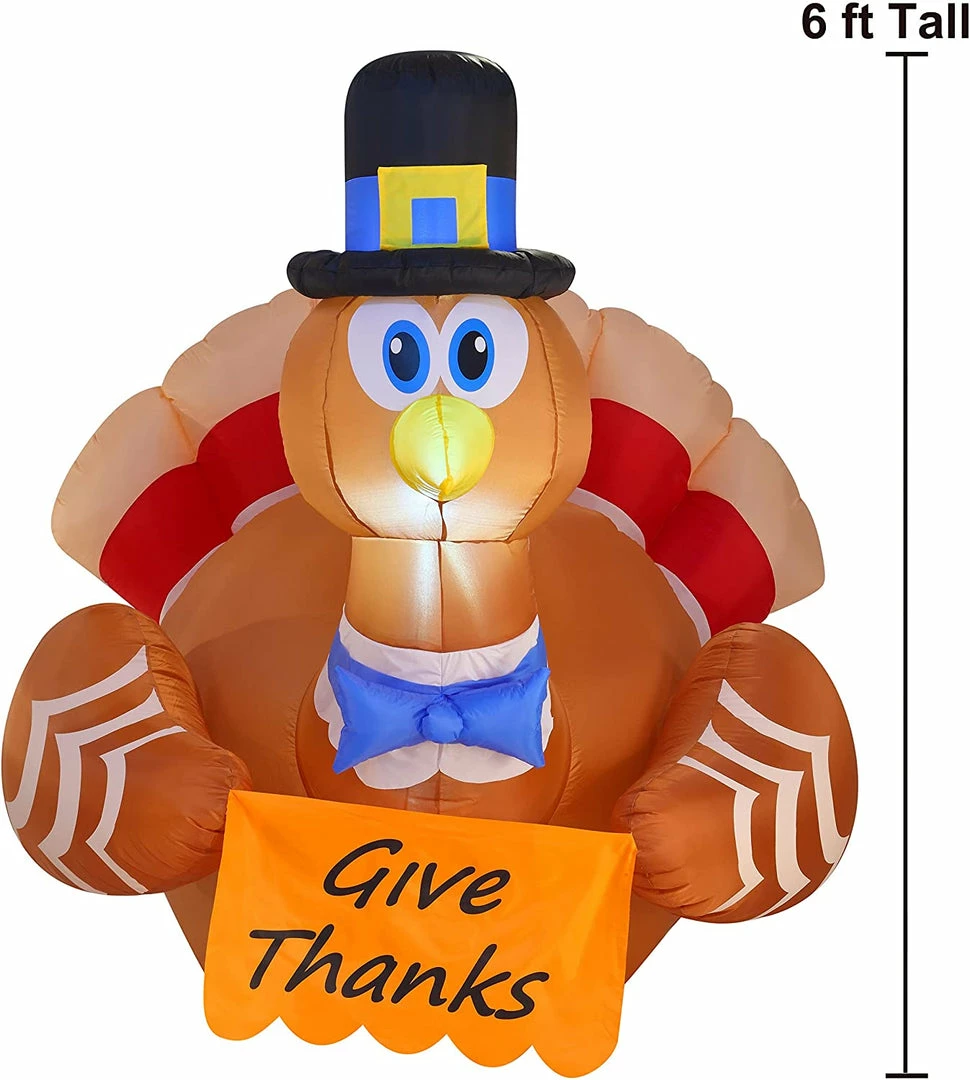 Joiedomi Give Thanks Turkey Inflatable 5 Joiedomi Give Thanks Turkey Inflatable