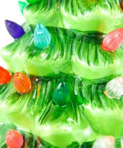 Joiedomi 15" Ceramic Christmas Tree With Decorations (Red)