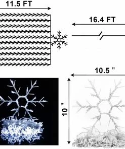 Joiedomi Christmas Lights Outdoor Snowflake String Lights All Holiday Decor 8 Joiedomi Christmas Lights Outdoor Snowflake String Lights All Holiday Decor