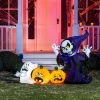 Joiedomi 6ft Halloween Inflatable Ghost Grim Reaper