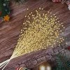 Joiedomi All Holiday Decor Christmas Tree Berry Stem (Gold). 24 Pcs