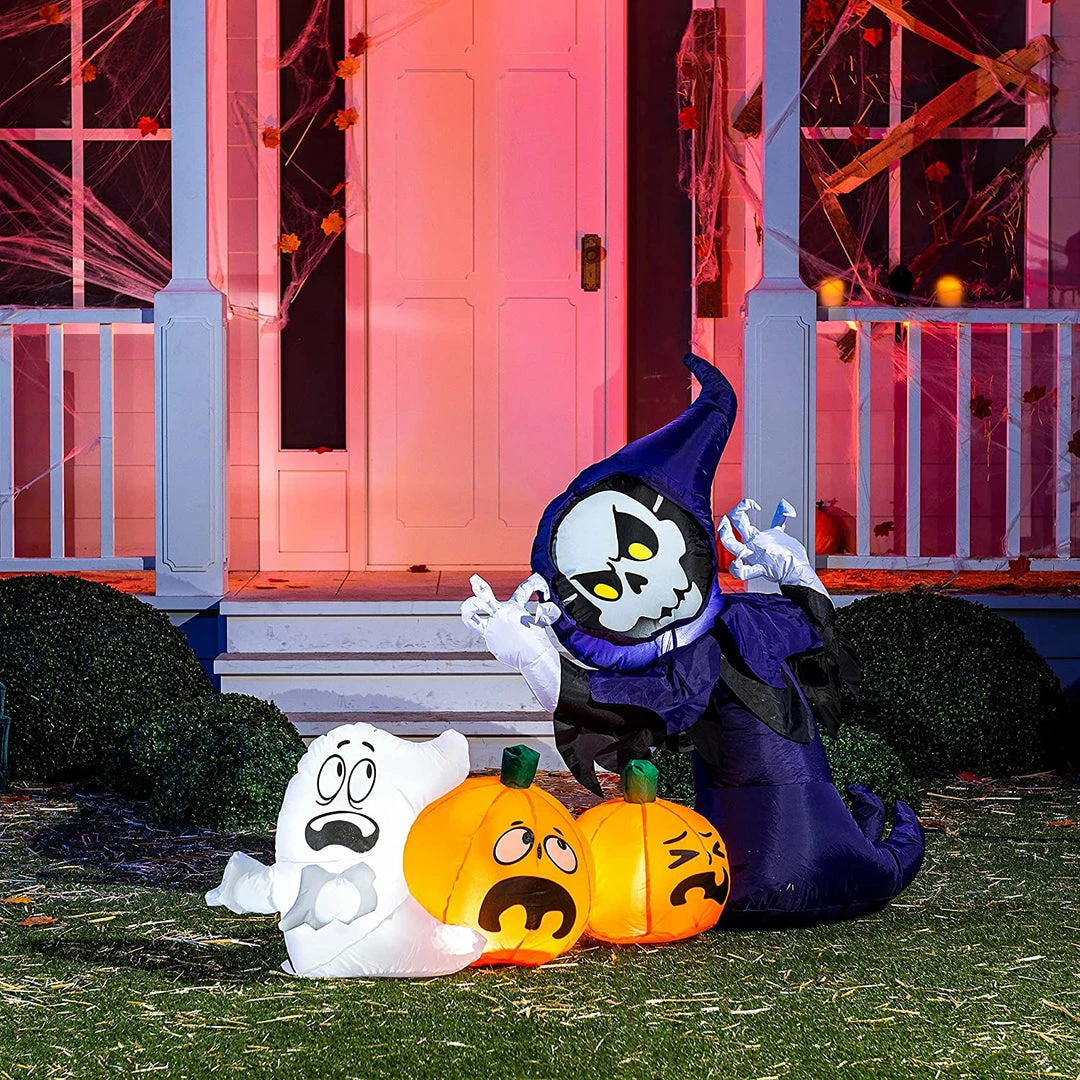 Joiedomi 6ft Halloween Inflatable Ghost Grim Reaper 2 Joiedomi 6ft Halloween Inflatable Ghost Grim Reaper