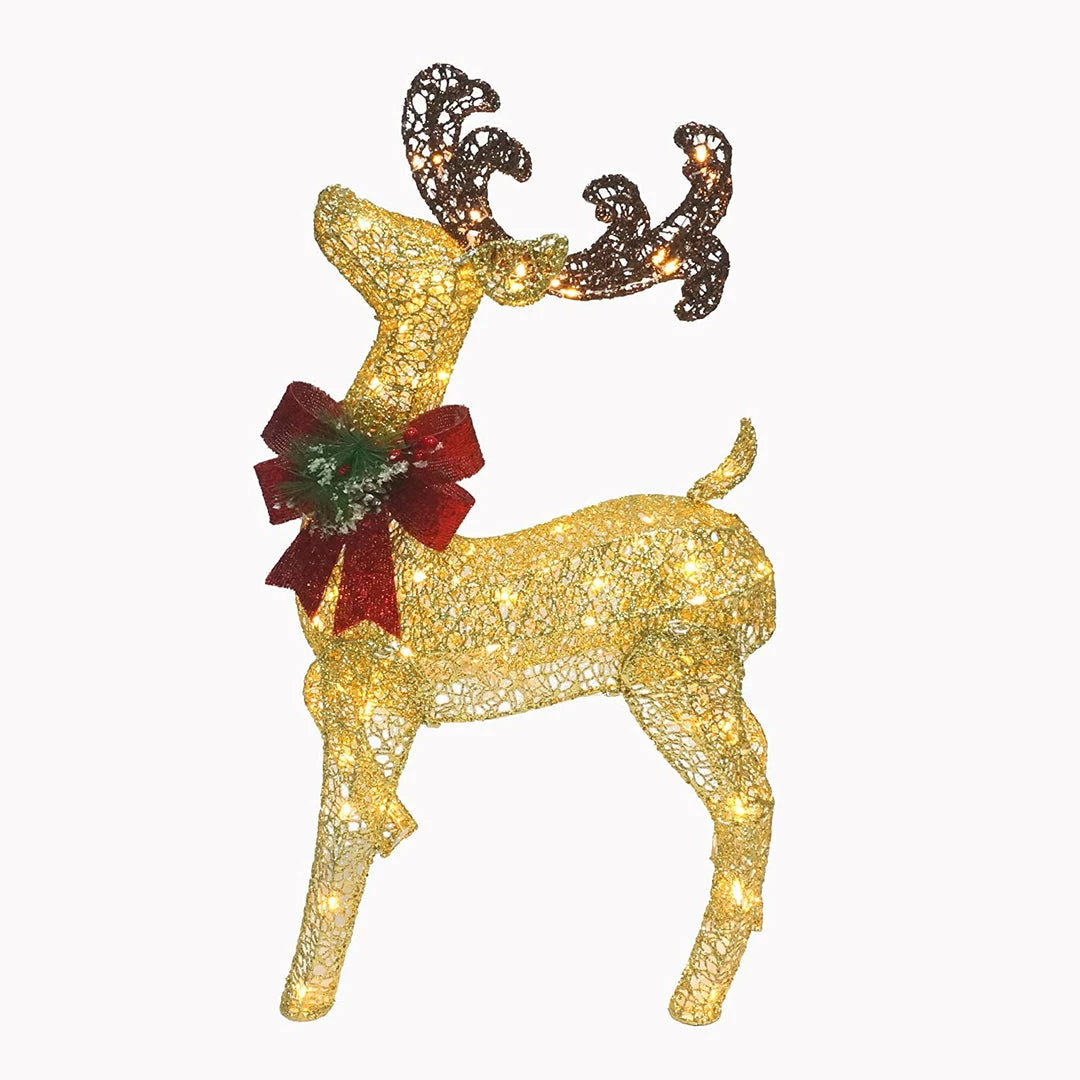 Joiedomi 3ft Fabric Gold Buck (Head Up) Lights 1 Joiedomi 3ft Fabric Gold Buck (Head Up) Lights