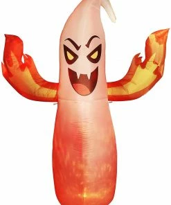 Joiedomi 8ft Halloween Flaming Hand Ghost With Fire Light