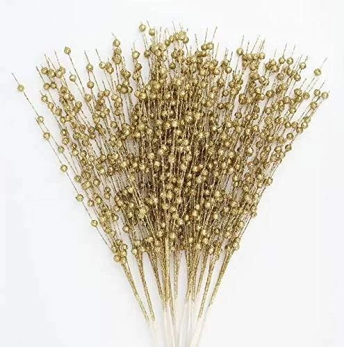 Joiedomi All Holiday Decor Christmas Tree Berry Stem (Gold). 24 Pcs 2 Joiedomi All Holiday Decor Christmas Tree Berry Stem (Gold). 24 Pcs