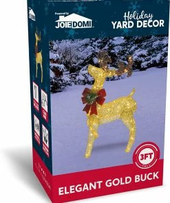 Joiedomi 3ft Fabric Gold Buck (Head Up) Lights