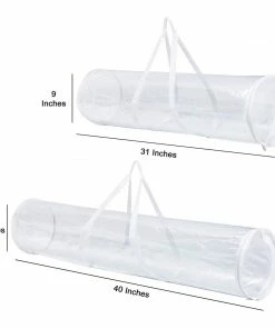 Joiedomi Clear Gift Wrap Organizers Set, 2 Pack (White)