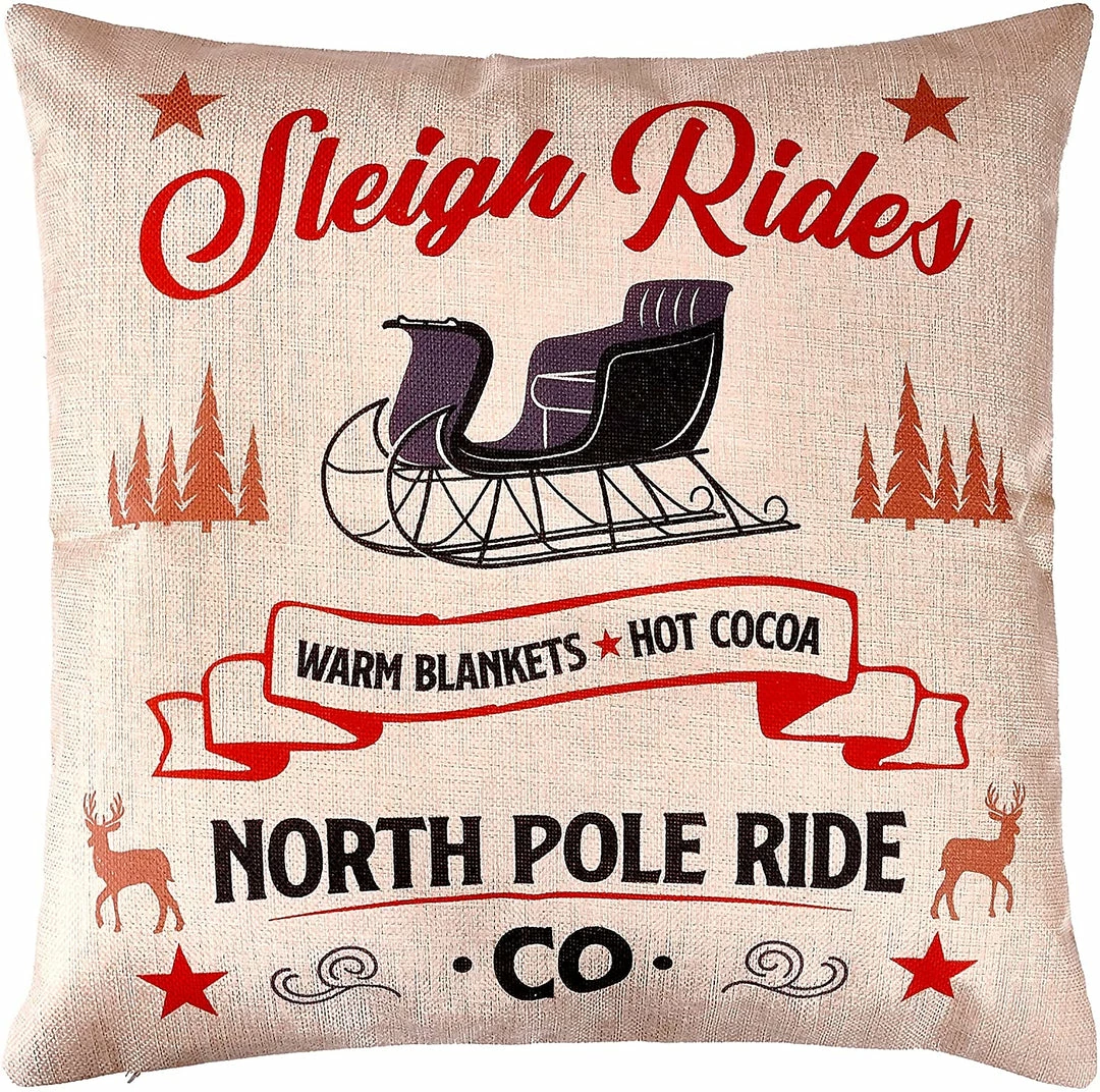 Joiedomi Christmas Pillow Covers, 4 Pcs All Holiday Decor 8 Joiedomi Christmas Pillow Covers, 4 Pcs All Holiday Decor