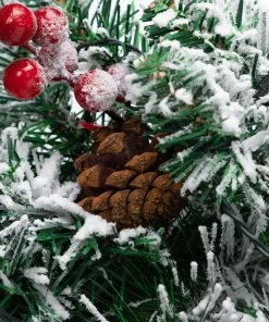 Joiedomi All Holiday Decor 24¡± Christmas Wreath Flocked With LED Lights 11 Joiedomi All Holiday Decor 24¡± Christmas Wreath Flocked With LED Lights