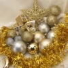 Joiedomi 112 Pcs Gold & Silver Christmas Assorted Ornaments With A Star Tree Topper