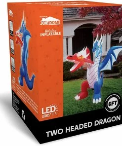 Joiedomi 6ft Inflatable Double Headed Dragon