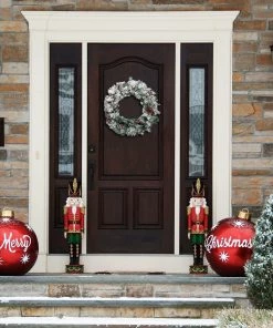 Joiedomi All Holiday Decor 24¡± Christmas Wreath Flocked With LED Lights 13 Joiedomi All Holiday Decor 24¡± Christmas Wreath Flocked With LED Lights