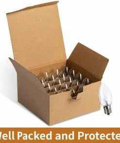 Joiedomi All Holiday Decor C9 Incandescent Bulb 25 Packs, Christmas Replacement Light Bulb