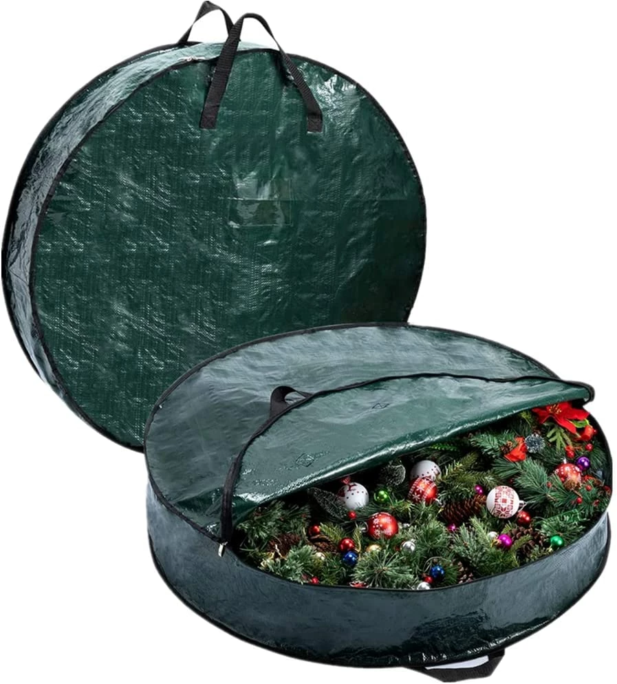 Joiedomi Organizer & Storage 36 Inch 2 Packs Christmas Wreath Storage Bag (Green) 1 Joiedomi Organizer & Storage 36 Inch 2 Packs Christmas Wreath Storage Bag (Green)