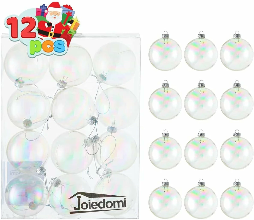 Joiedomi All Holiday Decor 12Pcs 3.5'' Chrome Christmas Ball Ornaments 2 Joiedomi All Holiday Decor 12Pcs 3.5'' Chrome Christmas Ball Ornaments