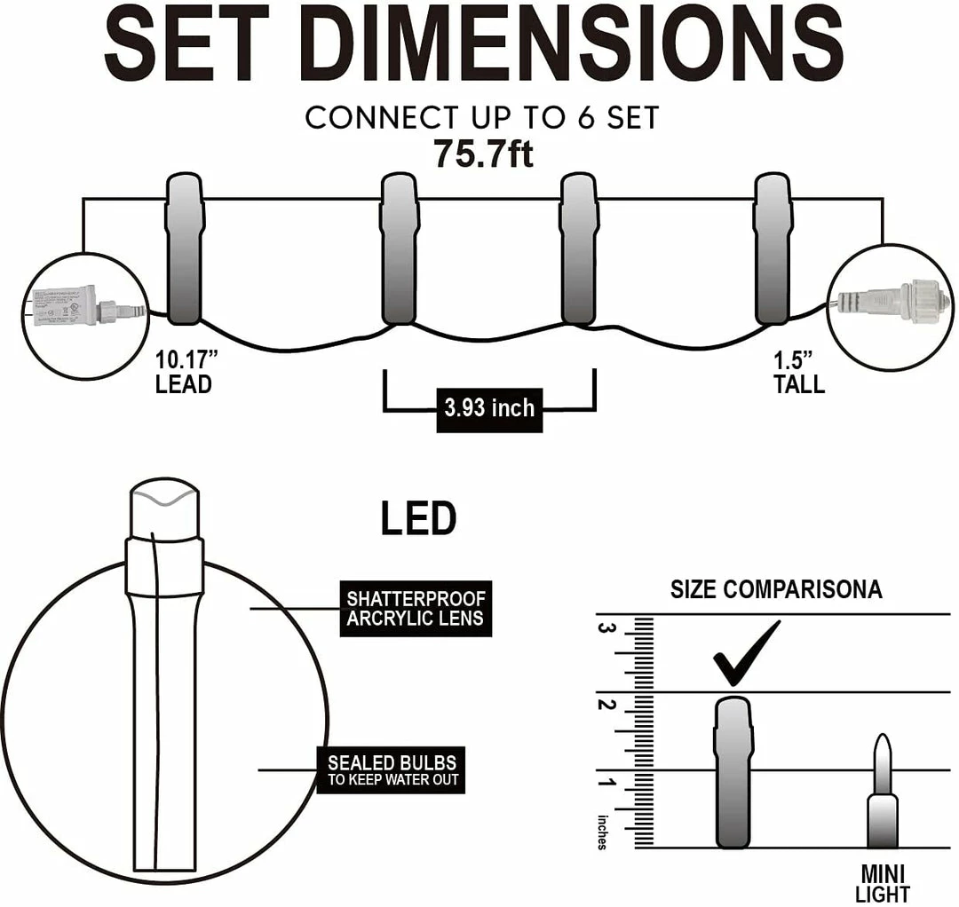 Joiedomi All Holiday Decor 75.7 FT Purple LED String Lights 6 Joiedomi All Holiday Decor 75.7 FT Purple LED String Lights