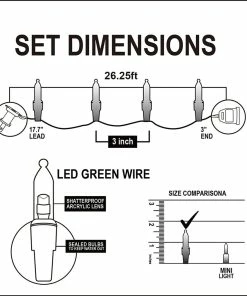 Joiedomi All Holiday Decor 78.75 FT 300 Count Christmas Warm White Green Wire Holiday String Lights 10 Joiedomi All Holiday Decor 78.75 FT 300 Count Christmas Warm White Green Wire Holiday String Lights