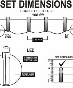 Joiedomi 108.6 FT Purple String Lights All Holiday Decor 10 Joiedomi 108.6 FT Purple String Lights All Holiday Decor