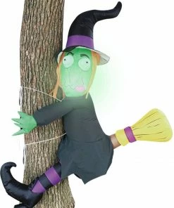 Joiedomi Tall Crashing Witch Into Tree Inflatable (4 Ft)