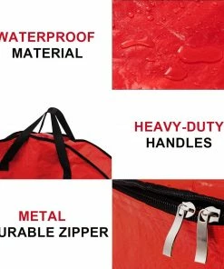 Joiedomi Organizer & Storage 36 Inch Packs Christmas Wreath Storage Bag (Red) 10 Joiedomi Organizer & Storage 36 Inch Packs Christmas Wreath Storage Bag (Red)