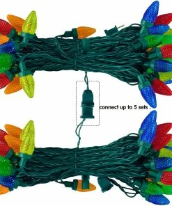 Joiedomi 34ft 50 Count Multicolor Christmas String Lights