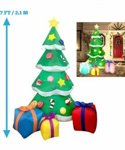 Joiedomi Inflatables Large Christmas Tree With Presents Inflatable (7 Ft)