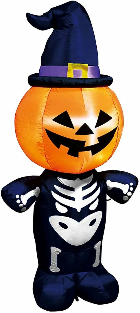 Joiedomi Inflatables Large Pumpkin Skeleton Inflatable (6 Ft) 2 Joiedomi Inflatables Large Pumpkin Skeleton Inflatable (6 Ft)