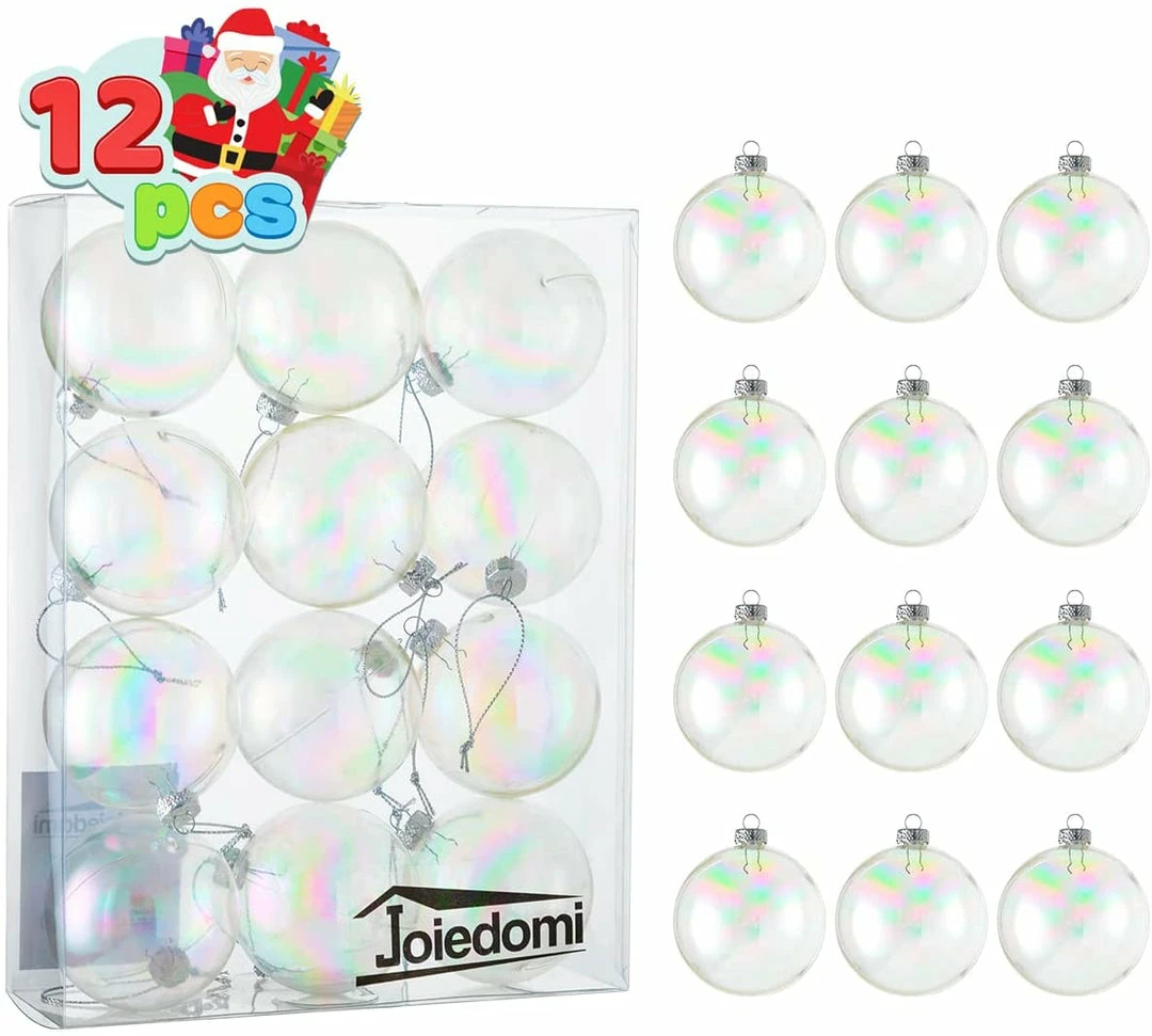 Joiedomi 12 Pcs 6'' Chrome Christmas Ball Ornaments All Holiday Decor 1 Joiedomi 12 Pcs 6'' Chrome Christmas Ball Ornaments All Holiday Decor