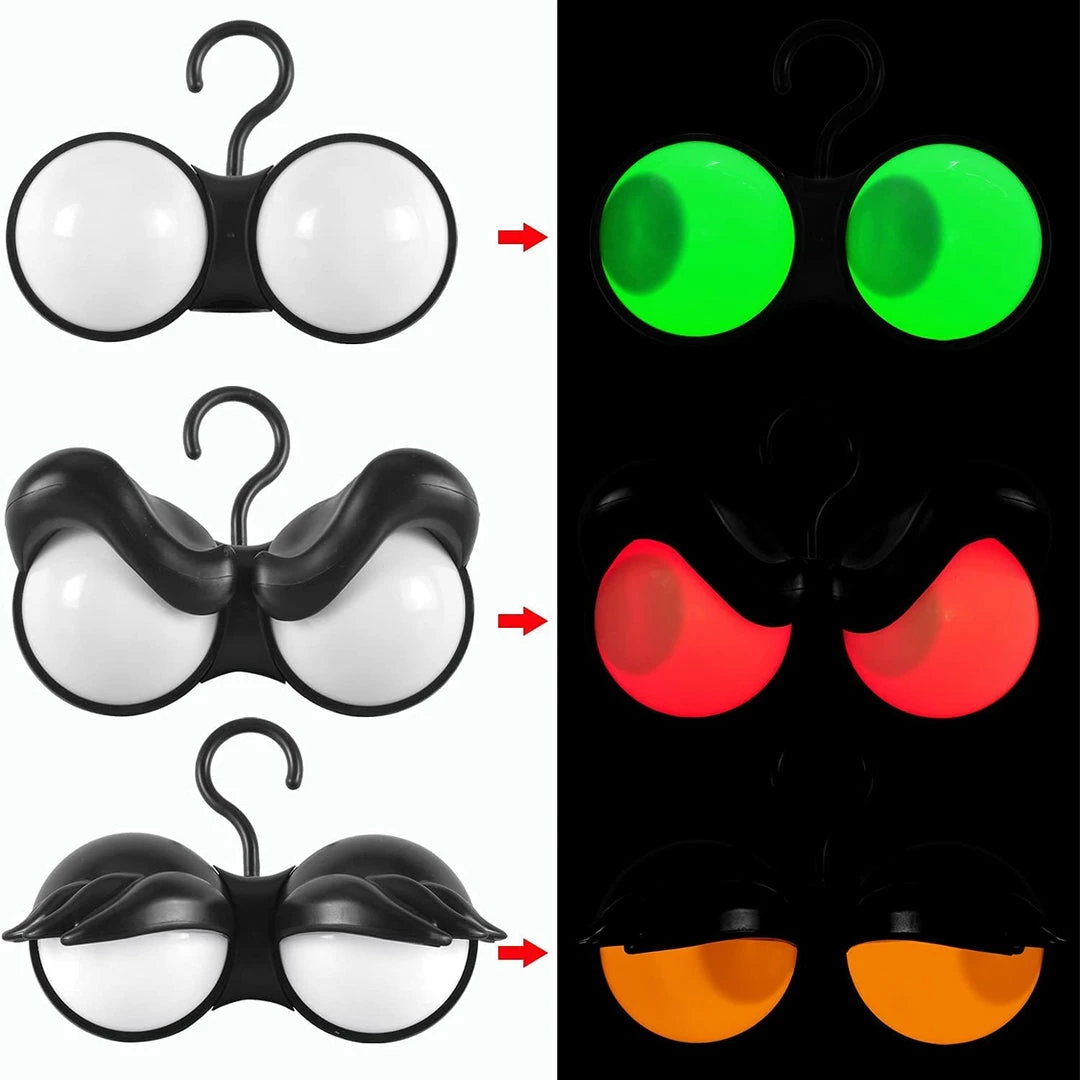 Joiedomi All Holiday Decor Flashing Peeping Eyes Lights 3 Pack - Red, Green, Orange 3 Joiedomi All Holiday Decor Flashing Peeping Eyes Lights 3 Pack - Red, Green, Orange