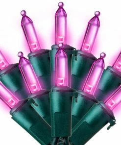 Joiedomi 52.5 FT 200 Count Christmas Purple Green Wire String Lights All Holiday Decor