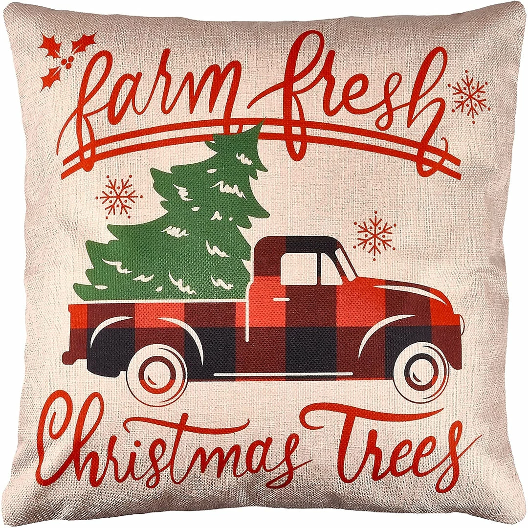 Joiedomi Christmas Pillow Covers With Rustic Farmhouse Design 6 Joiedomi Christmas Pillow Covers With Rustic Farmhouse Design