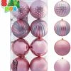 Joiedomi All Holiday Decor 3.94" Rose Gold Christmas Ornaments 8Pcs