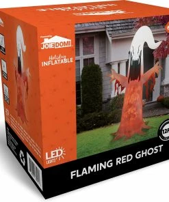 Joiedomi 12ft Halloween Ghost With Fire Light And Flaming Shreds