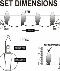 Joiedomi 17ft Multicolor Christmas String Lights All Holiday Decor 13 Joiedomi 17ft Multicolor Christmas String Lights All Holiday Decor
