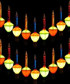 Joiedomi 9 Count Multicolor Bubble String Lights, 2Pcs