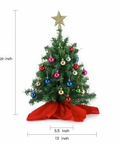 Joiedomi 20" Tabletop Mini Christmas Tree Set All Holiday Decor 9 Joiedomi 20